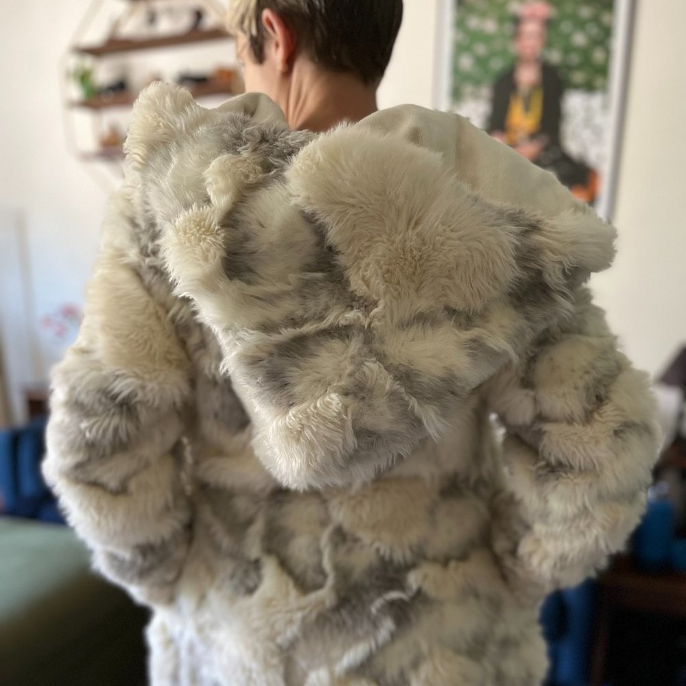 Faux  Fur "Furrocious Fur" Burning Man Festival Party Coat